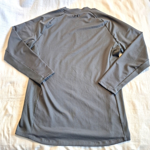 Under Armour men's size XXL gray fitted Cold Gear, long sleeve shirt EUC - Picture 5 of 6